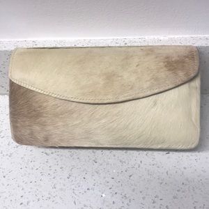 LEATHER / FUR 👜👛PURSE BAG CLUTCH